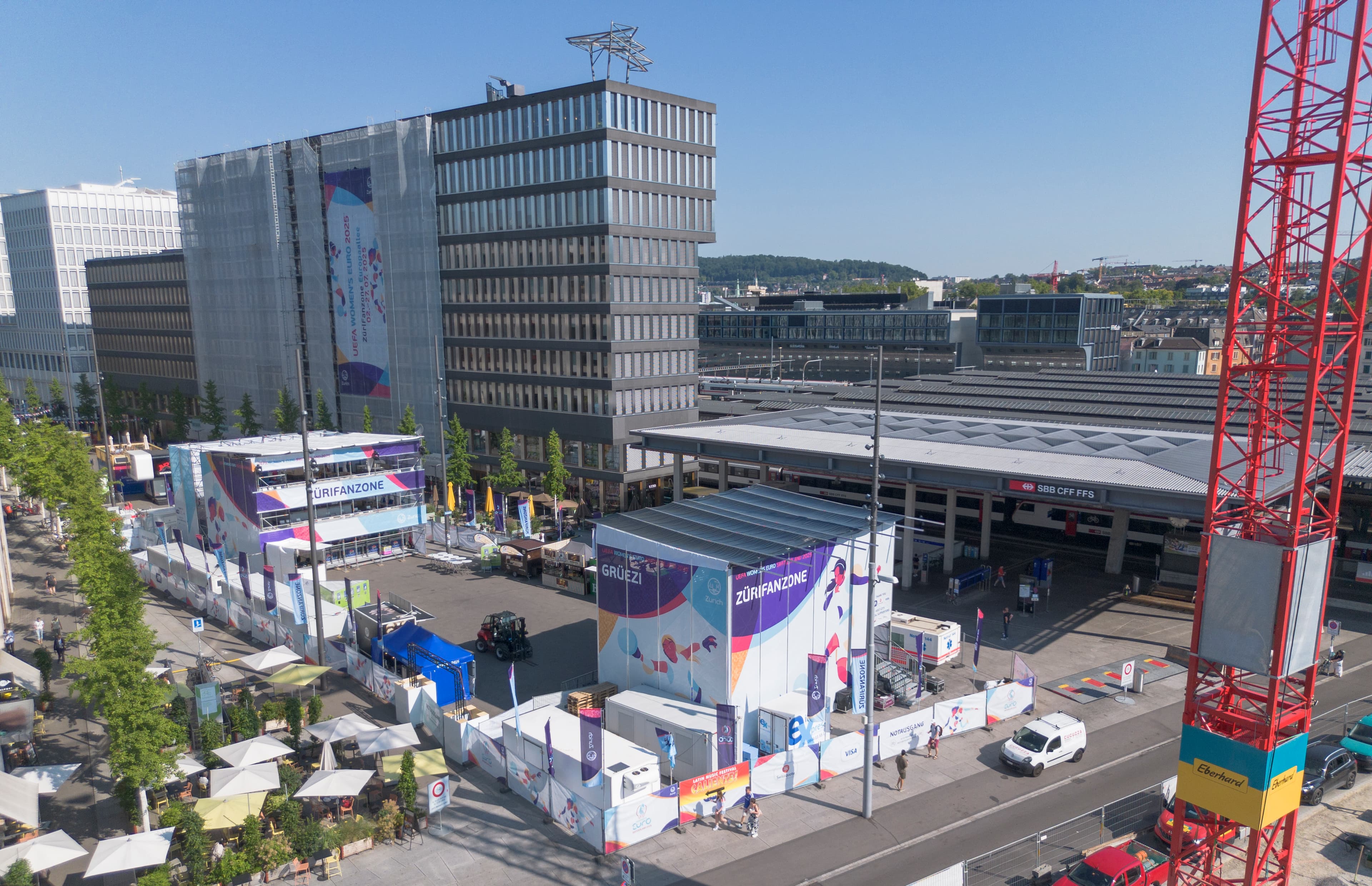 «ZüriFanzone» in der Europaallee