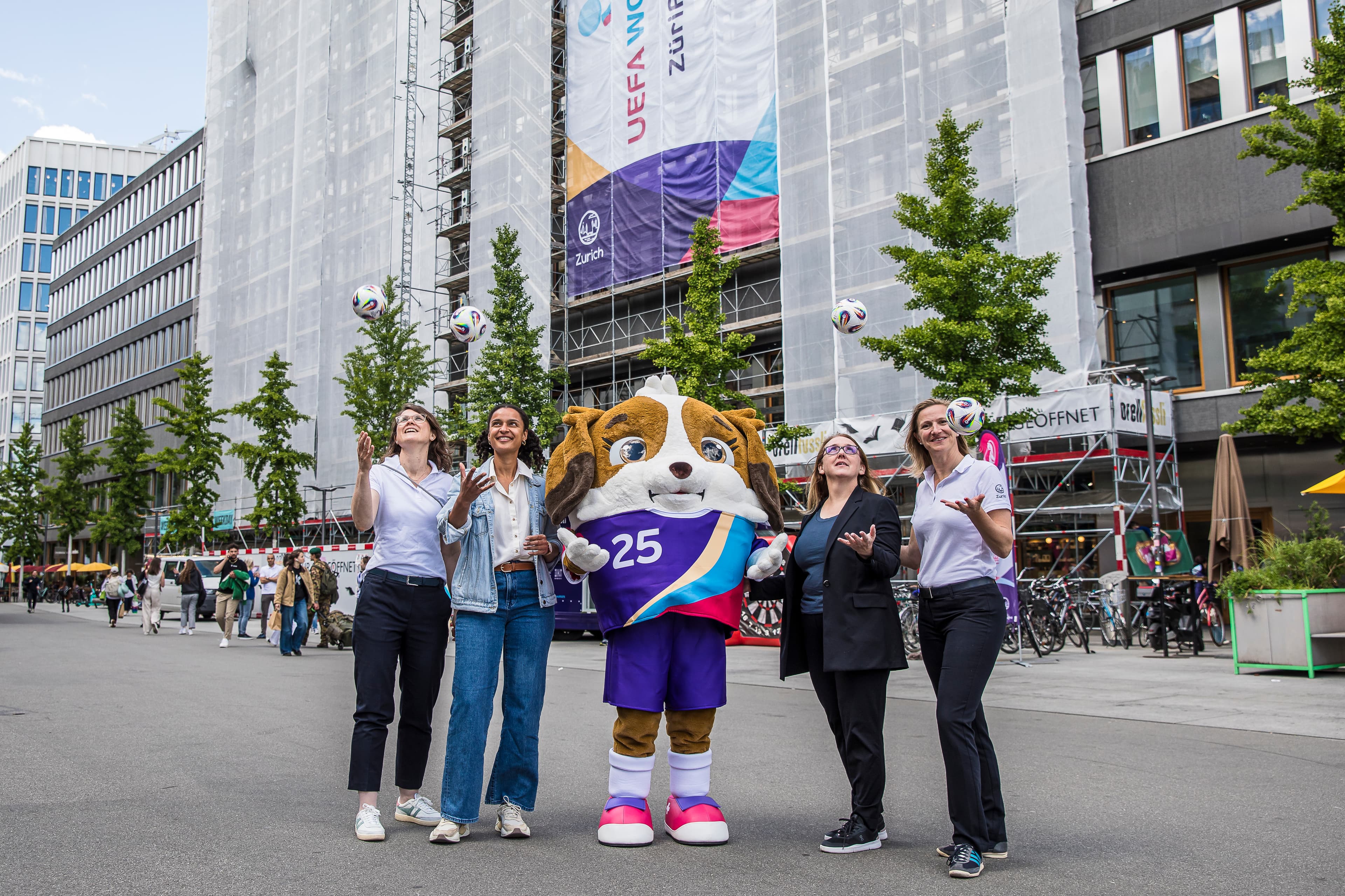 Countdown zur «ZüriFanzone» in der Europaallee